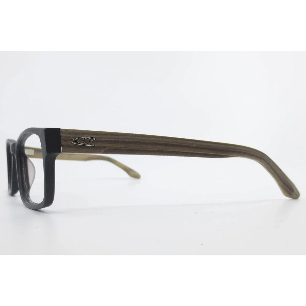 ONeill Ryder C.104 Eyeglasses Matte Black Woodgrain Rectangular Frames 55-17-140